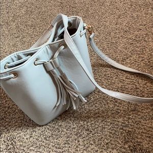 Light blue cross body bag